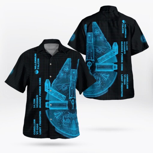 Star Wars Millennium Falcon Hawaiian Shirt Aloha Shirt For Men Women