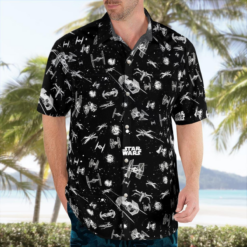 Star Wars SpaceShip Black Hawaiian Shirt Aloha Shirt For Men Women - Dream Art Europa