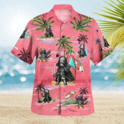 Darth Vader Summer Time Hawaiian Shirt - Pink