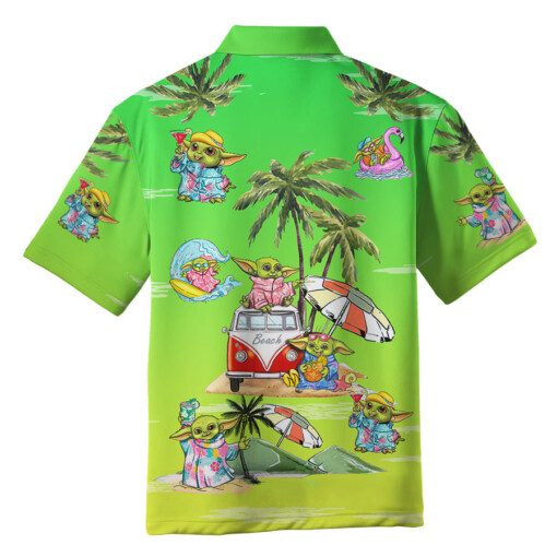 Baby Yoda Summer Time- Hawaiian Shirt