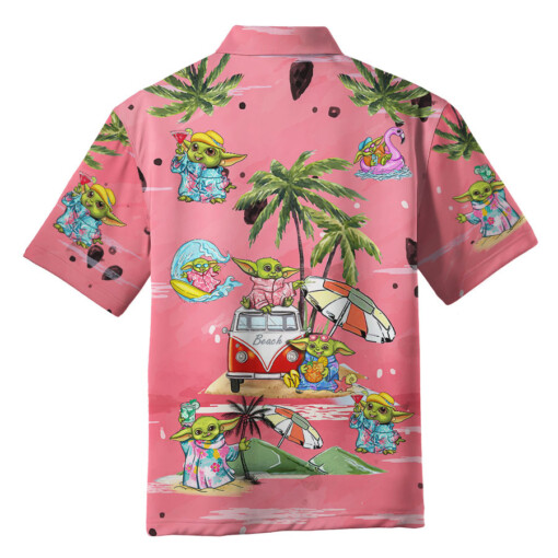 Baby Yoda Summer Time- Hawaiian Shirt