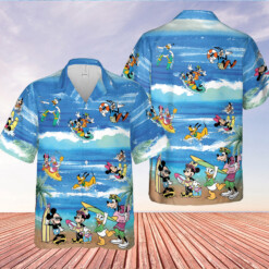 Disney Summer Mickey Minnie Mouse Hawaiian Shirt Tropical Aloha Shirt For Men Women - Dream Art Europa