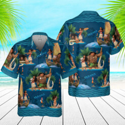 Moana And Maui Disney Hawaiian Shirt Disneyland Trip Hawaiian - Dream Art Europa