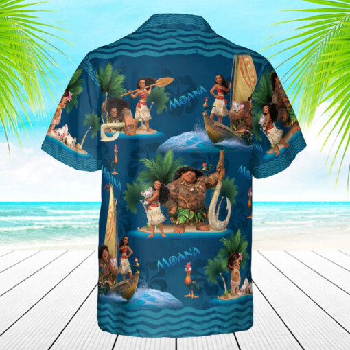 Moana And Maui Disney Hawaiian Shirt Disneyland Trip Hawaiian