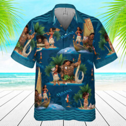 Moana And Maui Disney Hawaiian Shirt Disneyland Trip Hawaiian - Dream Art Europa