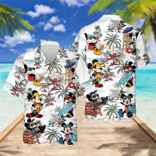 Custom Mickey Mouse Summer Hawaiian Shirt Summer Aloha Shirt For Men Women