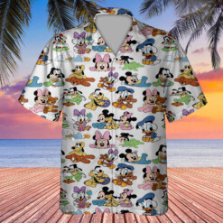 Mouse Seamless Pattern 3D All Print Hawaiian Shirt Hot Summer Aloha Shirt For Men Women - Dream Art Europa