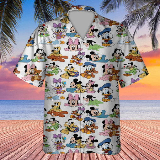 Mouse Seamless Pattern 3D All Print Hawaiian Shirt Hot Summer Aloha Shirt For Men Women