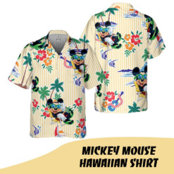 Hot New Aloha Shirt For Men Women Mickey mouse Hawaiian Shirt Summer Shirt Gift Orange - Dream Art Europa