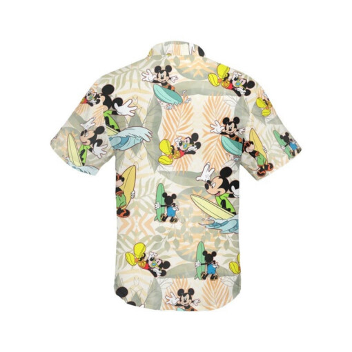 Mickey Mouse Surfing Disney Graphics All Print 3D Hawaiian Shirt