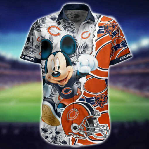 NFL Chicago Bears Hawaiian Shirt Mickey 3D