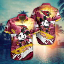 NFL Arizona Cardinals Hawaiian Shirt Mickey Mouse Summer - Dream Art Europa