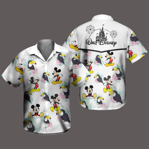 Disney Mickey Mouse Hawaiian Shirt Summer Beach Trip Family Hawaiian Shirt