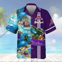 Star Wars Baby Yoda Surfing Crown Royal Hawaiian Shirt - Dream Art Europa