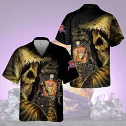 Trending Aloha Shirt For Men Women Skull Crown Royal Death Hawaiian Shirt - Dream Art Europa