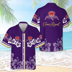 Crown Royal Hibicus Hawaiian Shirt - Dream Art Europa