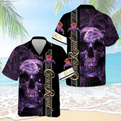 Crown Royal Smoky Skull Hawaiian Shirt Trending Summer - Dream Art Europa