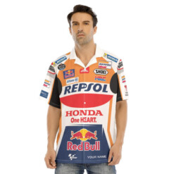 Repsol Honda Motogp Racing Red Bull Repsol Honda Hawaiian Shirt - Dream Art Europa