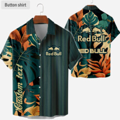 Green Floral Red Bull Vintage Hawaiian Shirt Summer Hot Aloha Shirt For Men Women - Dream Art Europa