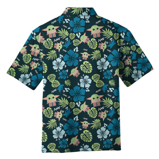 Star Wars Grogu Baby Yoda Tropical Leaves- Hawaiian Shirt