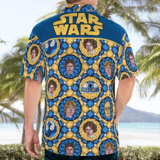 Star Wars Stained Glass Rebel Coin Hawaii Shirt Aloha Shirt For Men Women