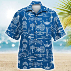 Star Trek Space Ships Hawaiian Shirt Summer Aloha Shirt For Men Women
