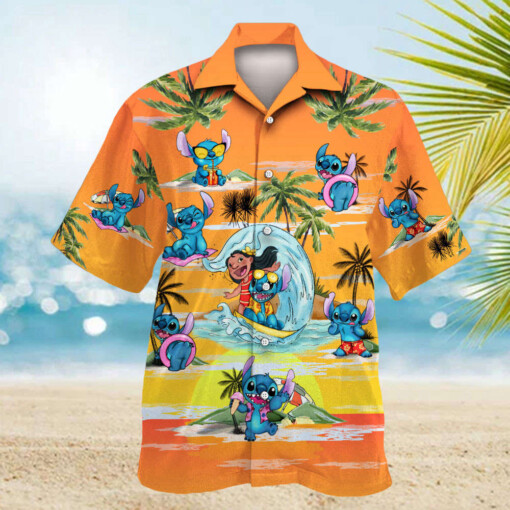 Stitch 10 Hawaiian Shirt Summer Aloha Shirt For Men Women