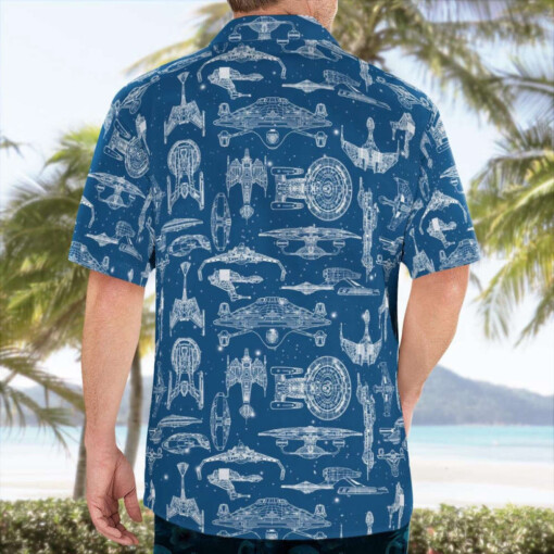 Star Trek Space Ships Hawaiian Shirt Summer Aloha Shirt For Men Women