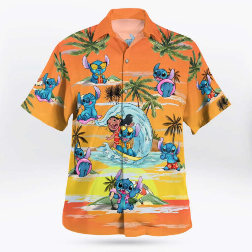 Stitch 10 Hawaiian Shirt Summer Aloha Shirt For Men Women