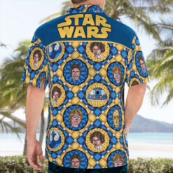 Star Wars Stained Glass Rebel Coin Hawaii Shirt Summer Aloha Shirt For Men Women - Dream Art Europa