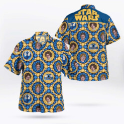 Star Wars Stained Glass Rebel Coin Hawaii Shirt Summer Aloha Shirt For Men Women - Dream Art Europa