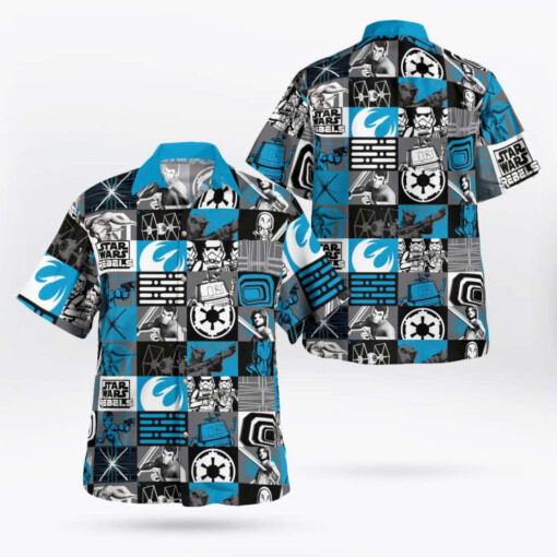 Star Wars Rebels Blue Hawaiian Shirt Summer Aloha Shirt For Men Women