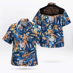 Star Wars C 3po And R2 D2 Hawaiian Shirt Summer Aloha Shirt For Men Women - Dream Art Europa