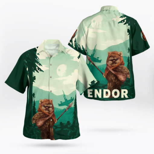 Star Wars Endor Hawaiian Shirt Summer Aloha Shirt For Men Women