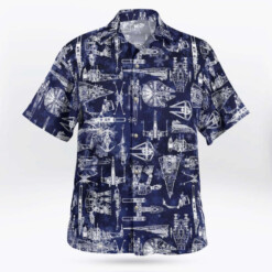 Star Wars Spaceship Blue Hawaiian Shirt Summer Aloha Shirt For Men Women - Dream Art Europa