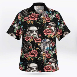 Star Wars Floral Hawaiian Shirt Summer Aloha Shirt For Men Women - Dream Art Europa