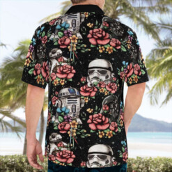 Star Wars Floral Hawaiian Shirt Summer Aloha Shirt For Men Women - Dream Art Europa