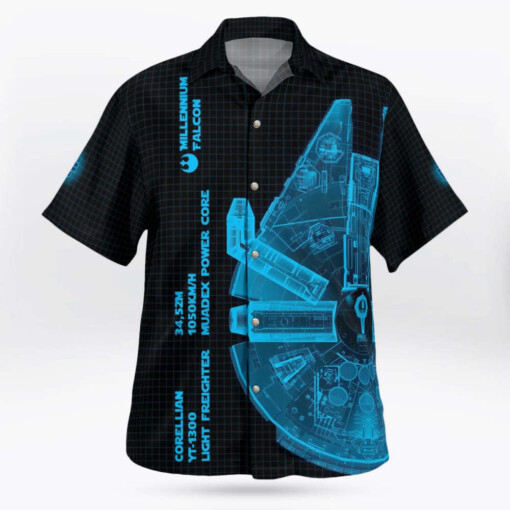 Star Wars Millennium Falcon Hawaiian Shirt Summer Aloha Shirt For Men Women