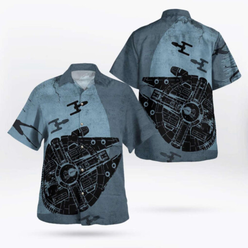 Millennium Falcon Star Wars Hawaiian Shirt Summer Aloha Shirt For Men Women