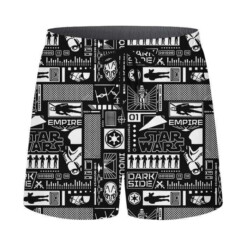 Star Wars Character Black And White Pattern - Hawaiian Shirt - Dream Art Europa