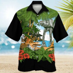 Star Wars Tropical Scarif At-At - Hawaiian Shirt