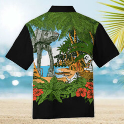 Star Wars Tropical Scarif At-At - Hawaiian Shirt - Dream Art Europa