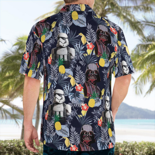 Star Wars Darth Vader Storm Trooper Flower - Hawaiian Shirt