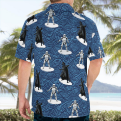 Star Wars Storm Trooper Darth Vader Surfing - Hawaiian Shirt - Dream Art Europa