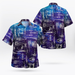 Space Ships Star Wars Galaxy - Hawaiian Shirt - Dream Art Europa