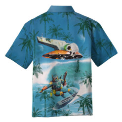 Boba Fett The Mandalorian Surfing - Hawaiian Shirt - Dream Art Europa