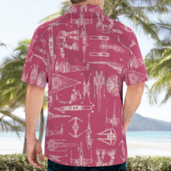 Space Ships Star Wars Pink - Hawaiian Shirt - Dream Art Europa