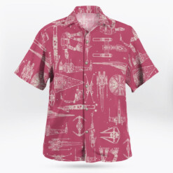 Space Ships Star Wars Pink - Hawaiian Shirt - Dream Art Europa