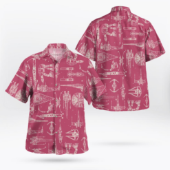 Space Ships Star Wars Pink - Hawaiian Shirt - Dream Art Europa