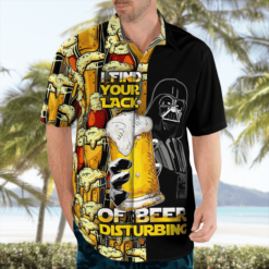 Darth Vader I Find Your Lack Of Beer Disturbing Hawaiian Shirt - Dream Art Europa